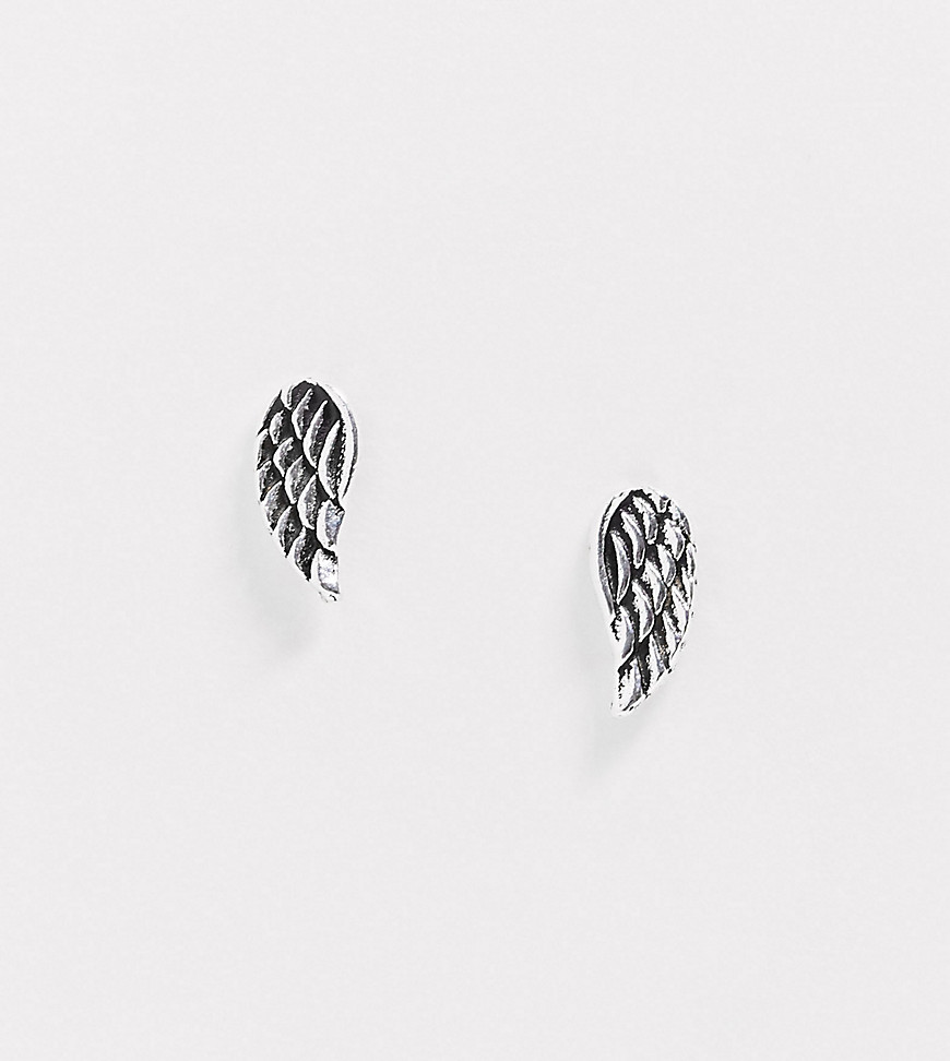 Kingsley Ryan - Oorbellen van echt zilver met oorknopjes met vleugeltjes
