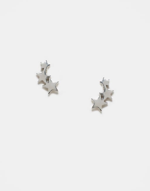 Kingsley Ryan - Oorknopjes met drie sterretjes in sterling zilver