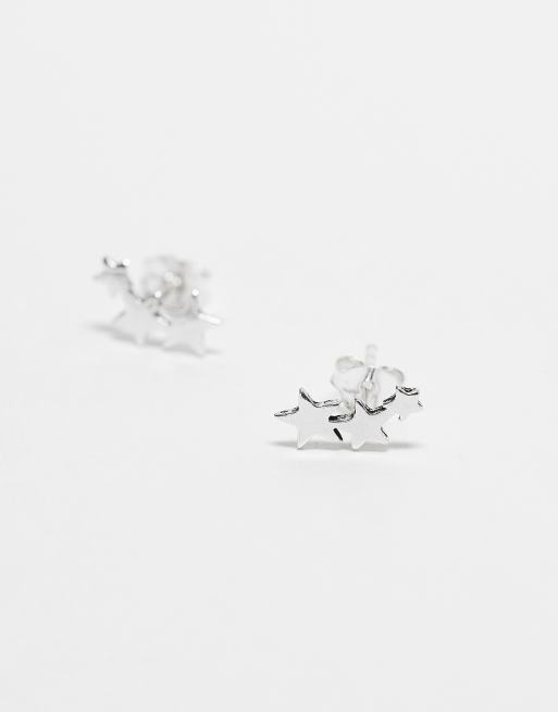 Kingsley Ryan - Oorknopjes met drie sterretjes in sterling zilver, 2 van 3