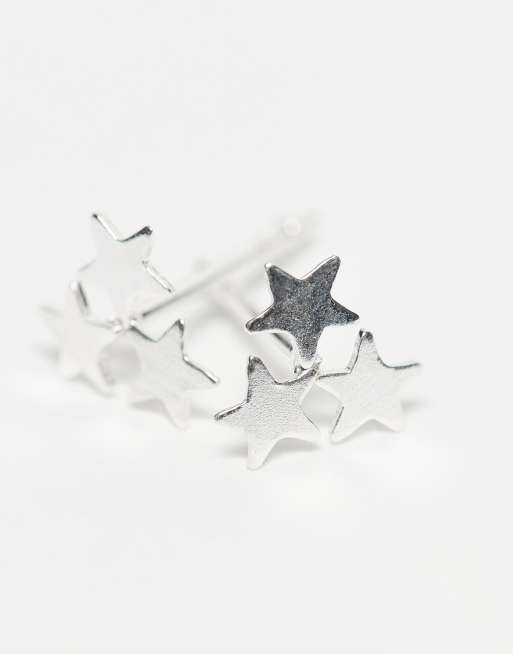 Kingsley Ryan - Oorknopjes met drie sterretjes in sterling zilver, 2 van 3