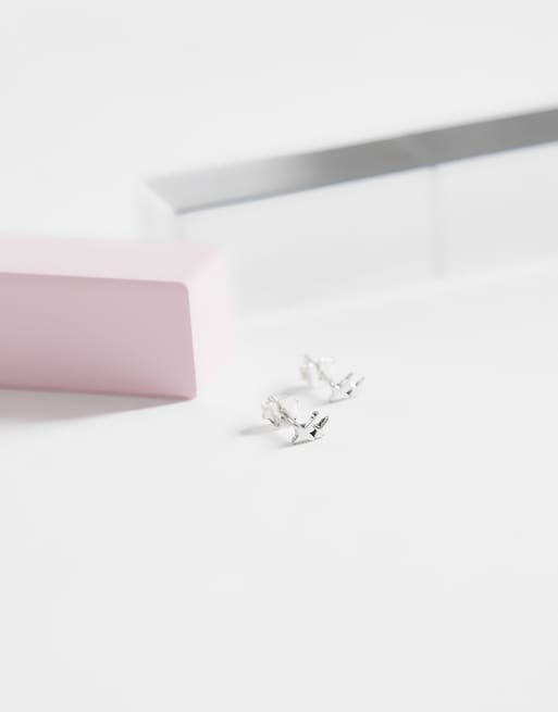 Kingsley Ryan - Oorknopjes met dubbele kruisjes van sterling zilver, 2 van 4