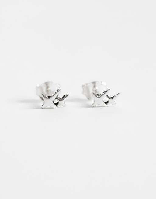Kingsley Ryan - Oorknopjes met dubbele kruisjes van sterling zilver, 3 van 4