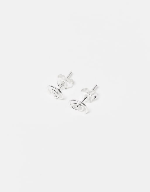 Kingsley Ryan - Oorknopjes met swirl in zilver, 2 van 3