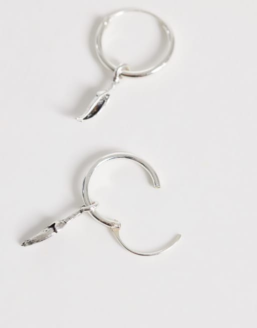 Kingsley Ryan - Oorringen met chili-hangertje in sterling zilver, 3 van 4
