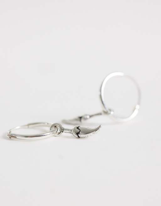 Kingsley Ryan - Oorringen met chili-hangertje in sterling zilver, 4 van 4
