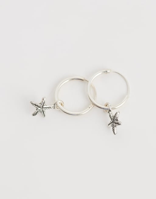 Kingsley Ryan - Oorringen met zeesterhangertje van sterling zilver, 4 van 4