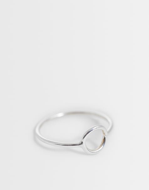 Kingsley Ryan open circle ring in sterling silver - view 1