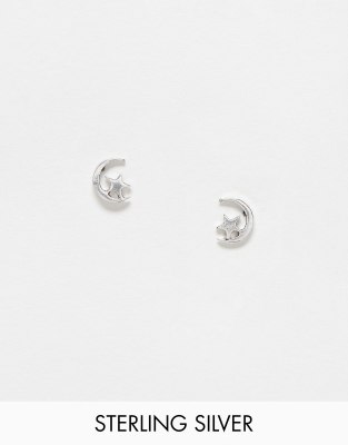 Silverly Orecchini a Bottone in Argento Sterling con Piccola Chiave Antica per Donna | Orecchini a Bottone in Argento 925 Ipoallergenico con Chiusura a Farfalla | Gioielli di San Valentino