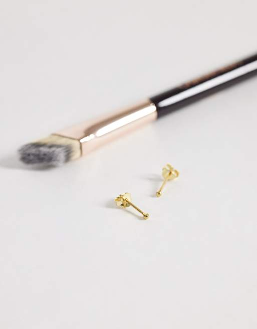Kingsley Ryan - Orecchini a bottone a sfera placcati oro 1,5mm, 2 di 4
