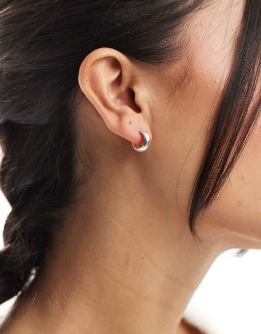 Kingsley Ryan - Orecchini a cerchio 10 mm in argento sterling