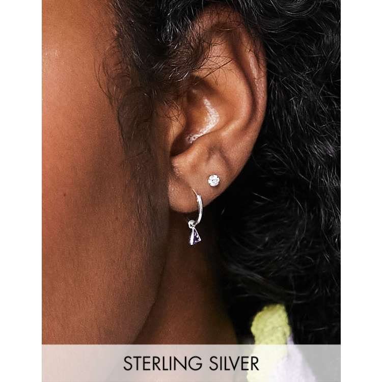 Anello Solitario Amélie Oro Bianco Ametista Cubic Zirconia - 1417202