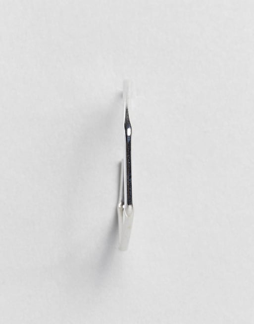 Kingsley Ryan - Orecchini a cerchio esagonali 30mm in argento sterling, 2 di 4