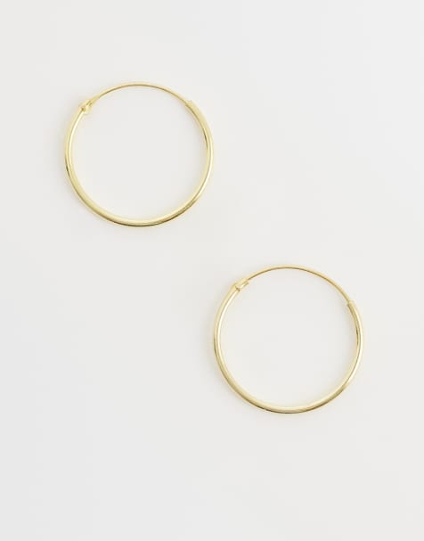 Kingsley Ryan - Orecchini a cerchio placcati oro 18mm - view 1