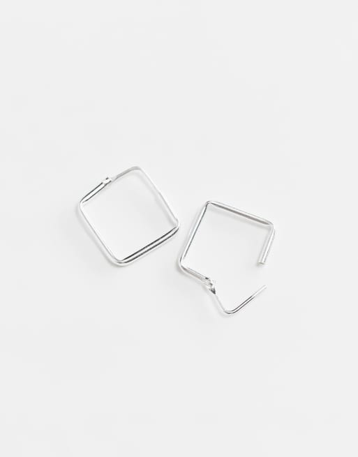 Orecchini Quadrati In Argento 925 Sterling Design Raffinato Unisex Trend Contemporaneo Da 12,25 € | DHgate