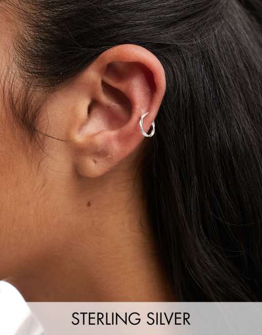 Kingsley Ryan - Orecchino ear cuff in argento sterling con design attorcigliato