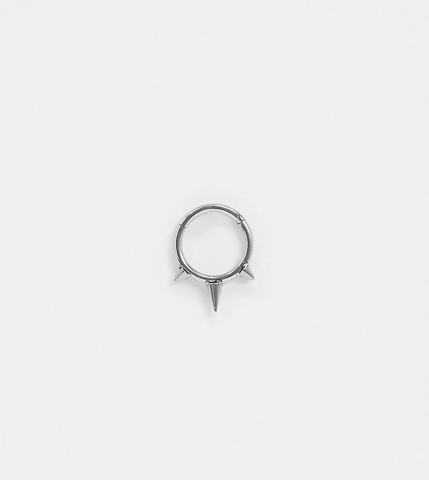 Kingsley Ryan – Öron- eller septumpiercing med spetsiga detaljer, 1,2 mm-Silver