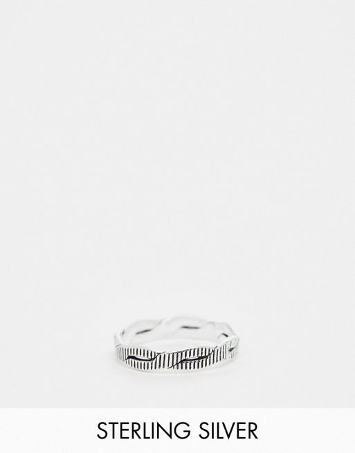 Kingsley Ryan - Overlappende ring van sterling zilver in zilver