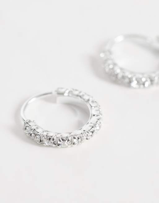 Kingsley Ryan pave hoops in sterling silver, 4 of 4