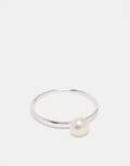 [Kingsley Ryan] Kingsley Ryan pearl band ring in sterling silver S Pearl