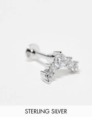 Kingsley Ryan - Piercing in argento sterling con cristalli