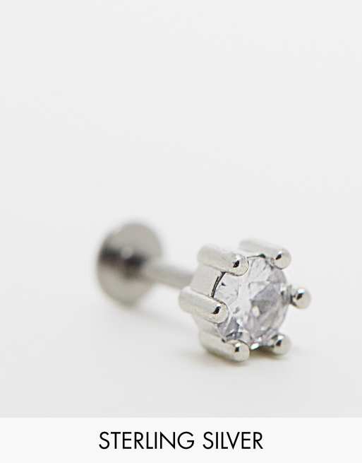 Kingsley Ryan - Piercing labiale in argento sterling con gemma