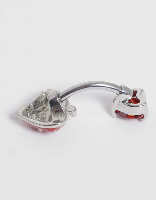 Kingsley Ryan - Piercing para el ombligo con corazón de gema y fresa , 2 de 3