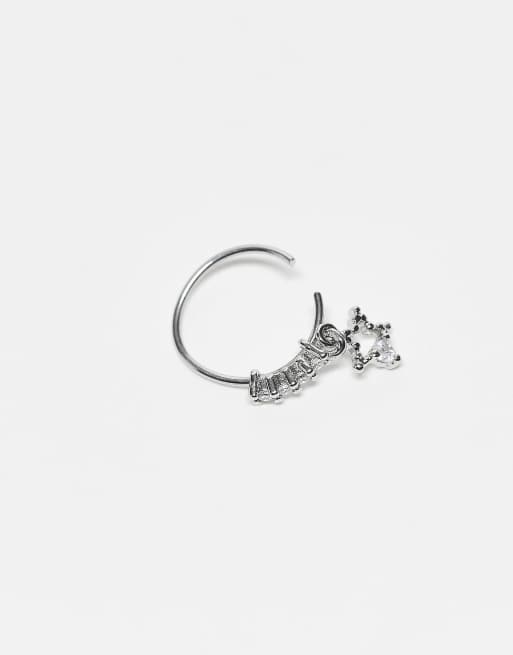 Kingsley Ryan - Piercing van 10mm met stervormig uitgesneden hangertje in zilver, 2 van 3