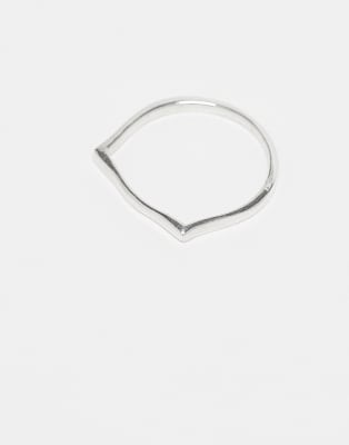 Kingsley Ryan Plain Band Ring In Silver