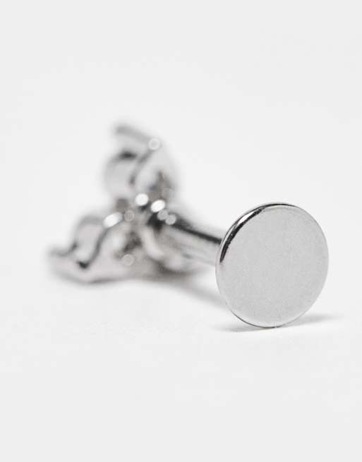 Kingsley Ryan - Ørering i labret- og klyngestil med imiteret ædelsten i sterlingsølv , 2 af 4