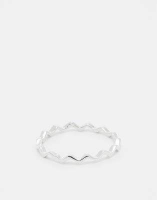 Kingsley Ryan - Ring aus Sterlingsilber mit Wellendetail