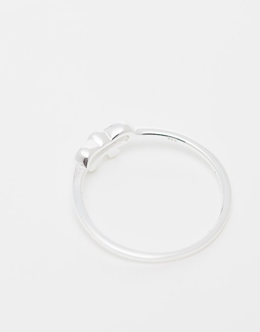 Kingsley Ryan – Ring i sterlingsilver med rosett och sten, 3 av 4