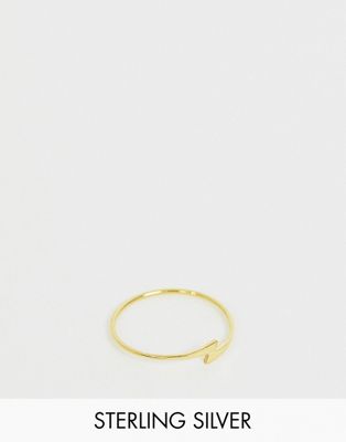 Kingsley Ryan – Ring med blixt i förgyllt silver-Guld