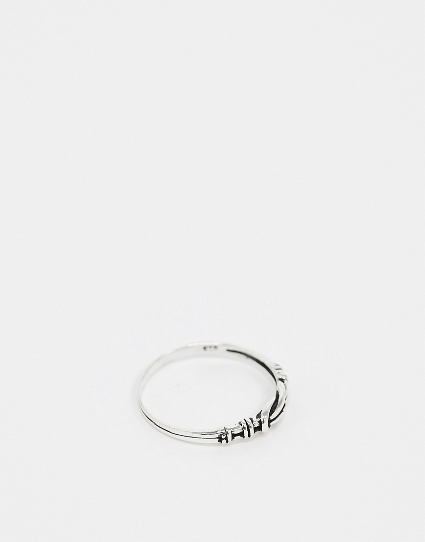 Kingsley Ryan - Ring met geknoopte band van echt zilver