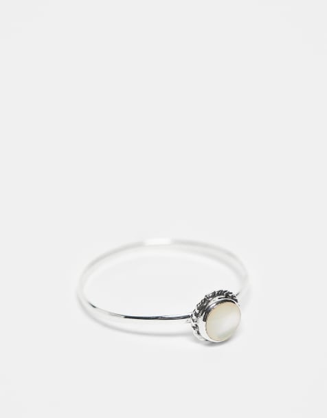 Kingsley Ryan - Ring met imitatieparel van sterling zilver - view 1