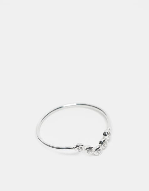 Kingsley Ryan - Ring met V-vorm en sierstenen in sterling zilver - view 1