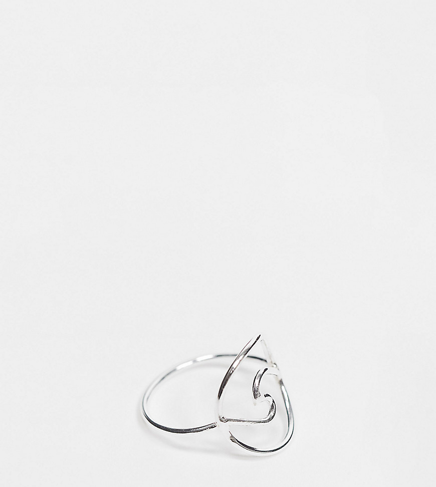 Kingsley Ryan ring with abstract pattern in sterling silver