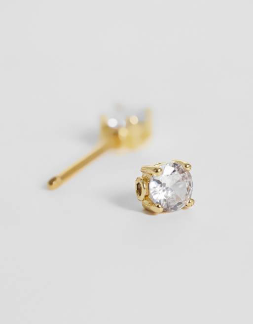 Kingsley Ryan round nipple bar in 14ct gold plated steel, 2 of 3