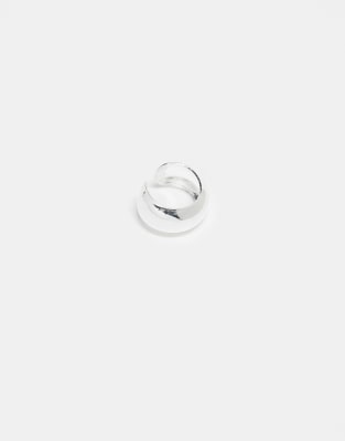 Kingsley Ryan Kingsley Ryan rounded chunky ear cuff in sterling silver