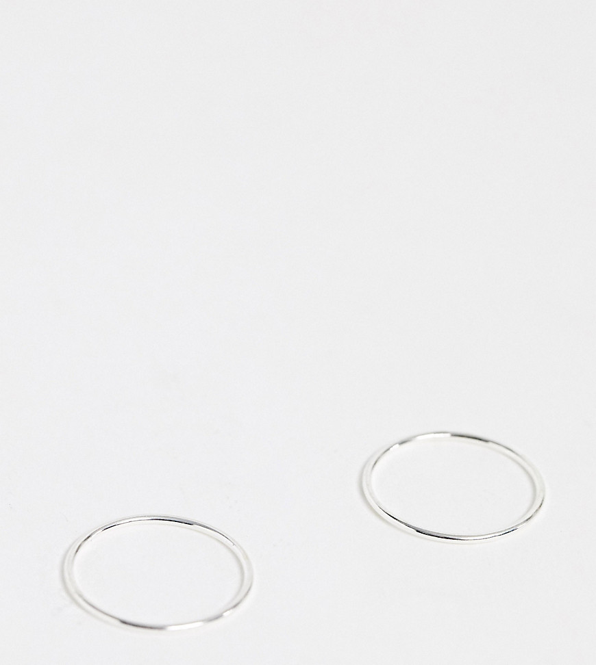 Kingsley Ryan - Set van 2 brede ringen van echt zilver