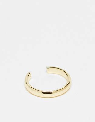 simple ear cuff in gold plate