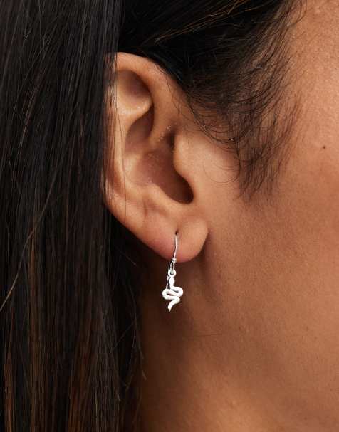 Kingsley Ryan snake earrings in sterling silver - view 1
