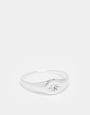 Kingsley Ryan Kingsley Ryan starburst ring in sterling silver