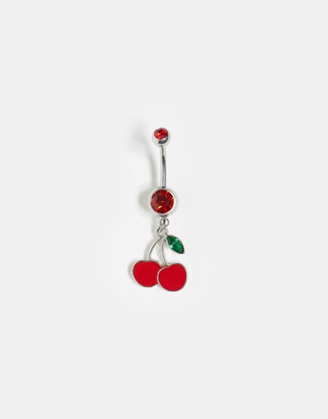 Kingsley Ryan steel cherries belly bar - view 1