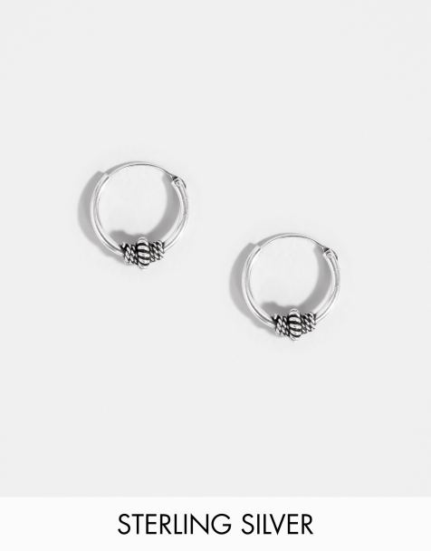 Kingsley Ryan Sterling Silver 10MM Wire Wrapped Hoop Earring