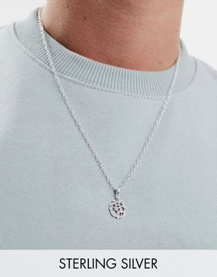 Kingsley Ryan sterling silver chain necklace with ohm pendant