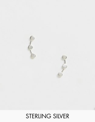 sterling silver circle ear climber