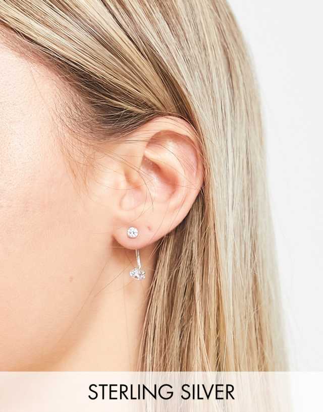 Kingsley Ryan sterling silver crystal earring