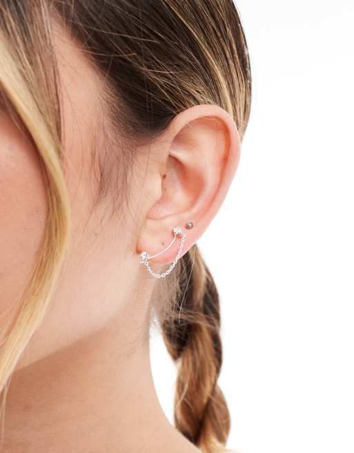 Silver hot sale ear climber