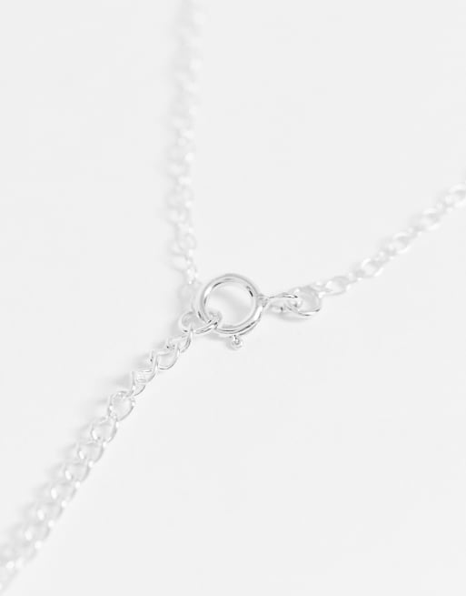 Silver disc deals choker necklace