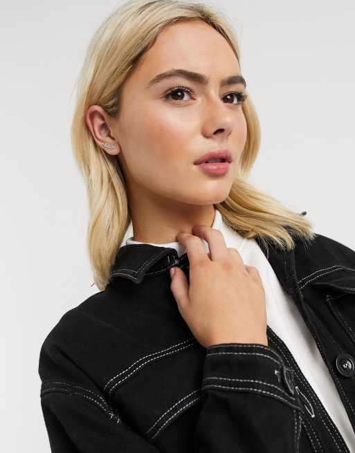 Kingsley Ryan sterling silver ear climbers with leaf pattern, 3 of 4
